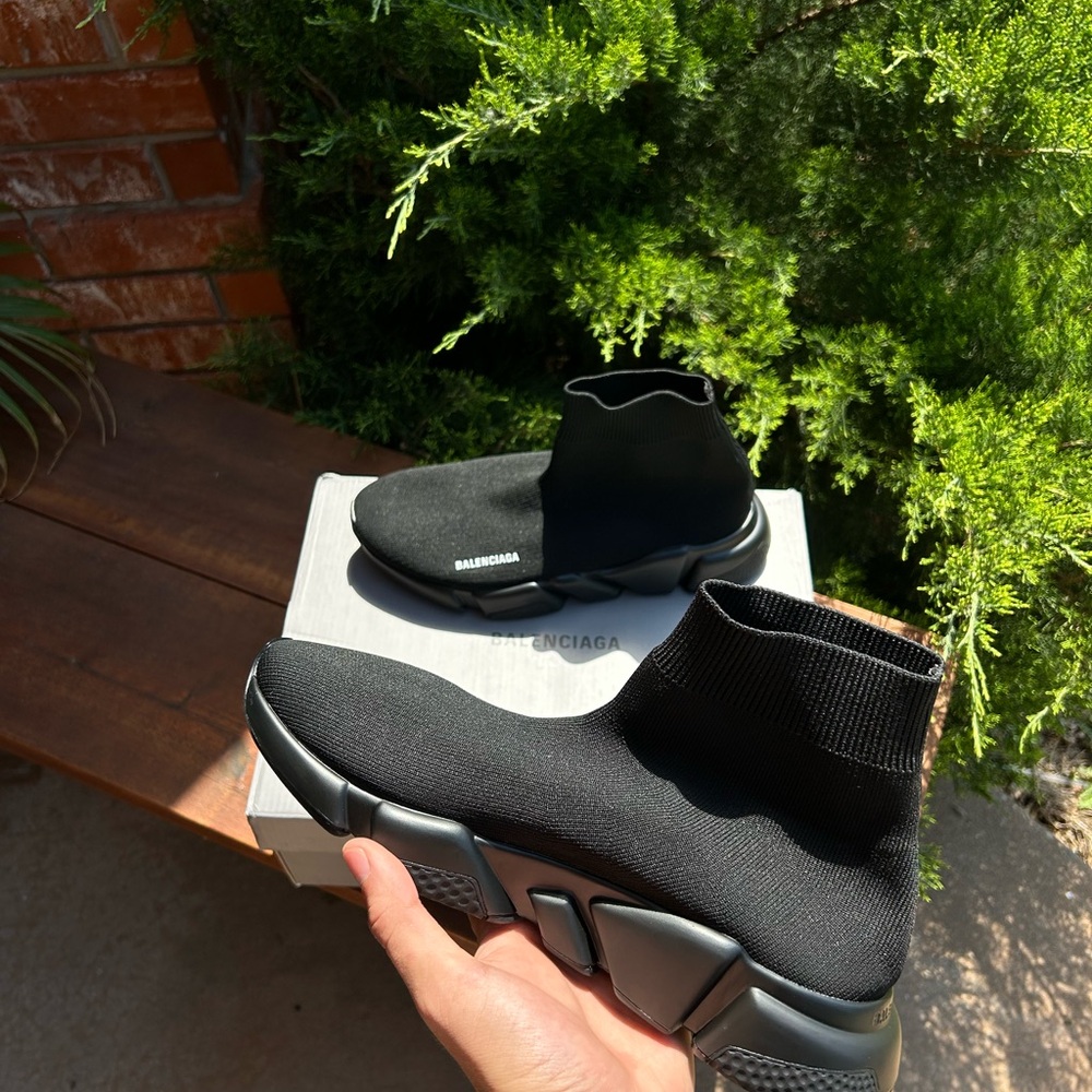 Balenciaga Men's Black Sock Sneakers - Picture 2 of 5